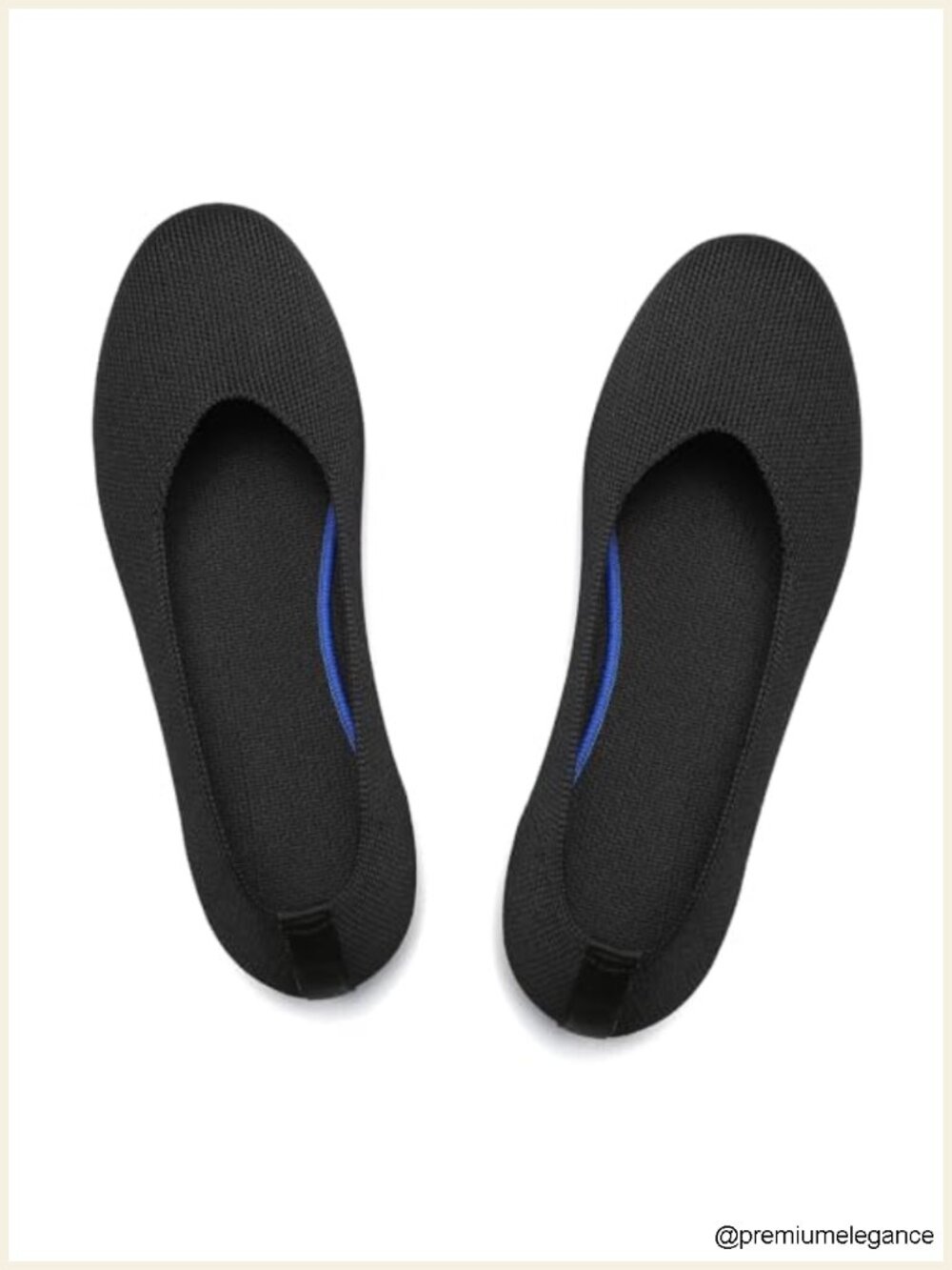 Ballet Flats for Women - Knit Mesh Round Toe Foldable Comfortable Slip On Shoes